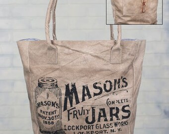 Mason jar tote market style