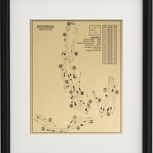 Annandale Golf Club Outline (Print)