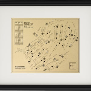 Westwood Country Club Outline (Print)