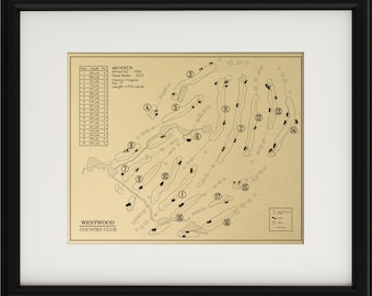 Westwood Country Club Outline (Print)
