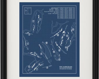 TPC Sawgrass Stadium Course Map Digital Download - Etsy