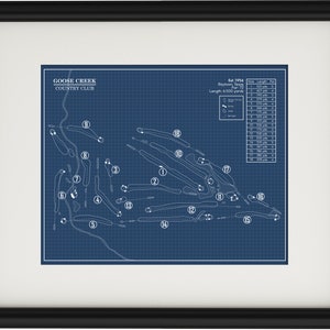 Goose Creek Country Club Blueprint (Print)
