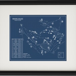 Boone Valley Golf Club Blueprint (Print)
