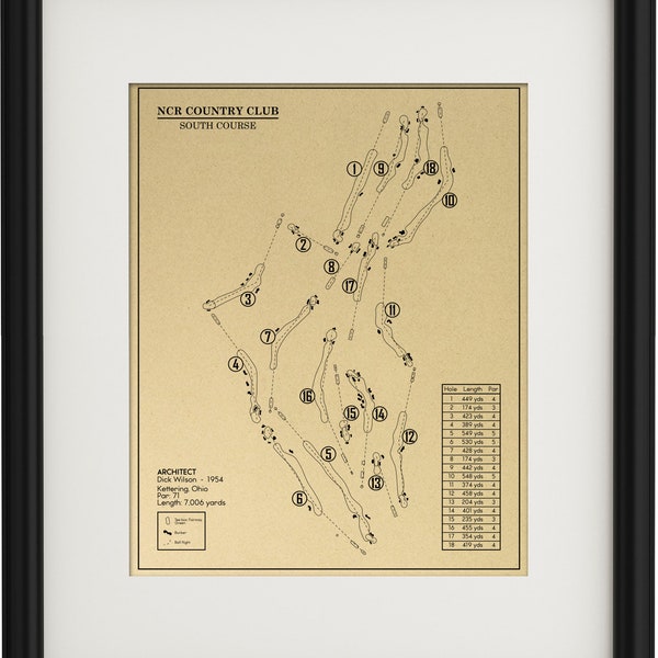 NCR Country Club South Course Outline (Print)