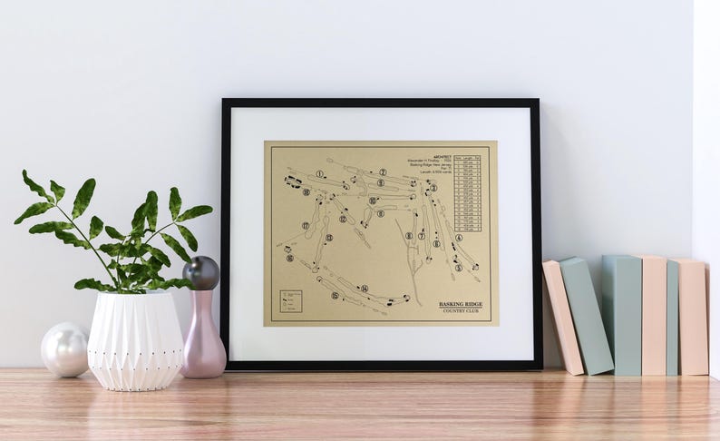 Basking Ridge Country Club Outline (print) - Etsy