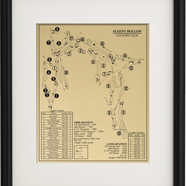 Sleepy Hollow Country Club Outline (Print)