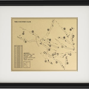 The Country Club in Brookline Outline (Print)