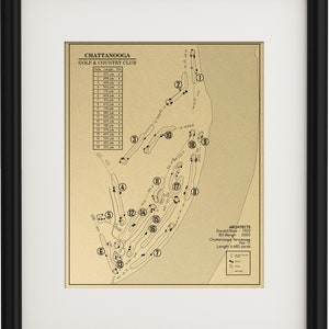 Chattanooga Golf & Country Club Outline (Print)