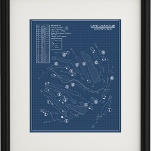 Cape Girardeau Country Club Blueprint (Print)