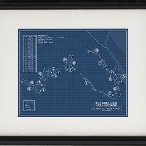 The Golf Club at Lansdowne - RTJ II Course Blueprint (Print)
