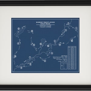 RTJ Golf Trail Oxmoor Valley Valley Course Blueprint (Print)