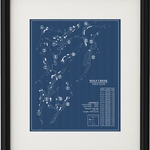 Wolf Creek Golf Club Blueprint (Print)