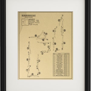 Horseshoe Bay Golf Club Outline (Print)