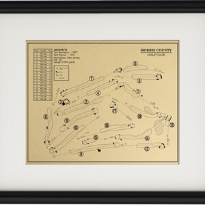Morris County Golf Club Outline (Print)