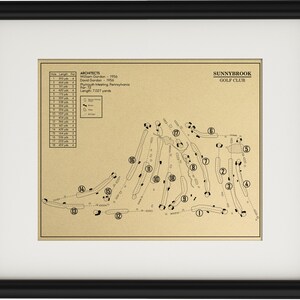 Sunnybrook Golf Club Outline (Print)