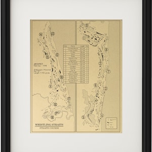 Whistling Straits - Straits Course Outline (Print)