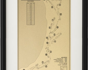 Trump International Golf Links Ireland Outline (Print)