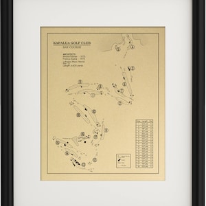 Kapalua Golf Club - Bay Course Outline (Print)