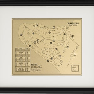 Waterville Golf Links Outline (imprimé)