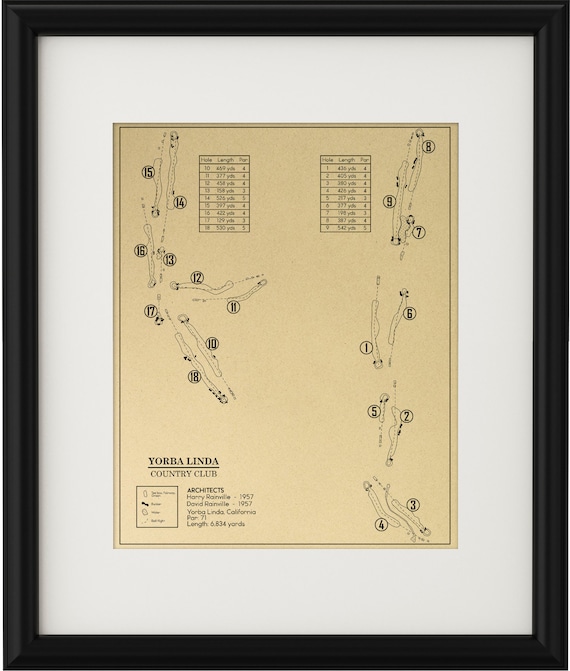 Yorba Linda Country Club Outline (print)