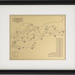 Country Club of Virginia Tuckahoe Creek Course Outline (Print)
