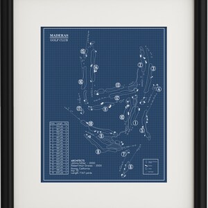 Maderas Golf Club Blueprint (Print)