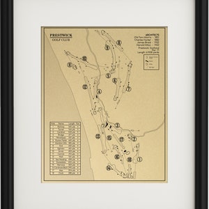 Prestwick Golf Club Outline (Print)