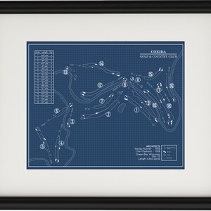 Oneida Golf & Country Club Blueprint (Print)