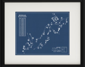 Bethpage Black Course Blueprint (Print)