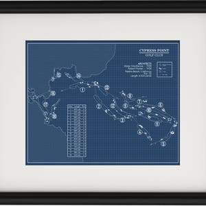 Cypress Point Golf Club Blueprint (Print)