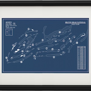 Plano del club de golf nacional de Hilton Head (imprimir)