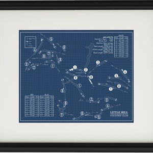 Little Mill Country Club Blueprint (Print)