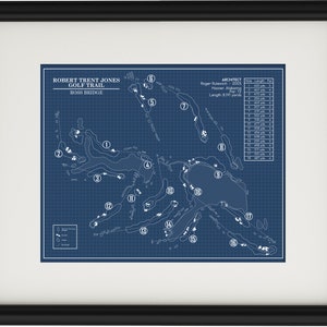RTJ Golf Trail Ross Bridge Course  Blueprint (Print)