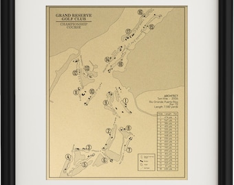 Esquema del campo de campeonato del Grand Reserve Golf Club (Imprimir)