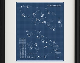 Suncadia Resort Rope Rider Course Blueprint (Print)