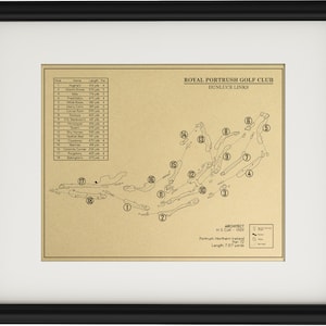 Royal Portrush Golf Club Outline (Print)