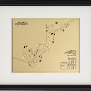 The Ranches Golf Course Map The Ranch at Laguna Hills Outline (print) - Etsy