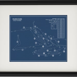 Tilden Park Golf Course Blueprint (Print)