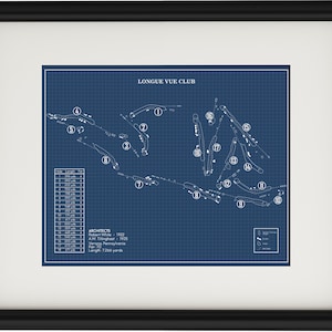 Longue Vue Club Blueprint (Print)