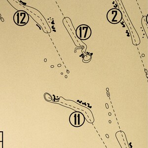 Pinehurst No. 7 Golf Course Outline (print) - Etsy