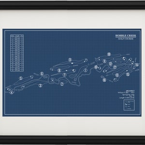 Hobble Creek Golf Course Blueprint (Print)