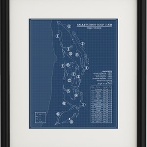 The Old Course at Ballybunion Golf Club Blueprint (Print)