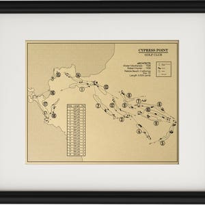 Cypress Point Golf Club Outline (Print)
