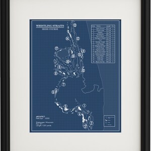 Whistling Straits - Irish Course Blueprint (Print)