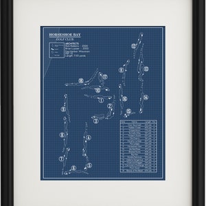 Horseshoe Bay Golf Club Blueprint (Print)