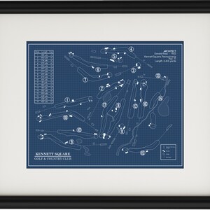 Kennett Square Golf & Country Club Blueprint (Imprimir)