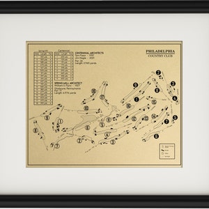 Philadelphia Country Club Outline (Print)