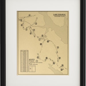 Lake Toxaway Country Club Outline (Print)