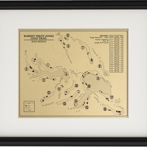 RTJ Golf Trail Ross Bridge Course Outline (Print)