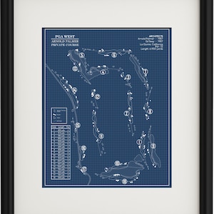 PGA West Arnold Palmer Private Course Blueprint (Print)